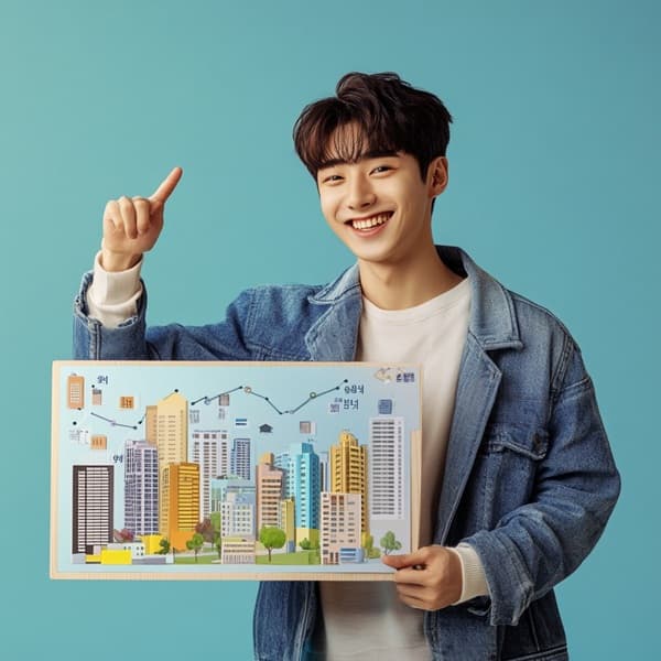 청년 월세 지원금 온라인 신청 과정을 표현한 이미지