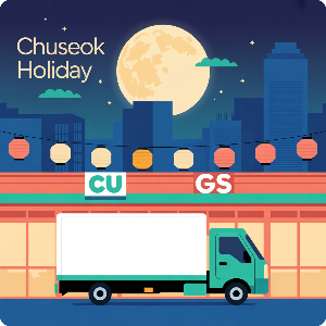 2025 추석 연휴 편의점 택배 마감CU/GS )이미지