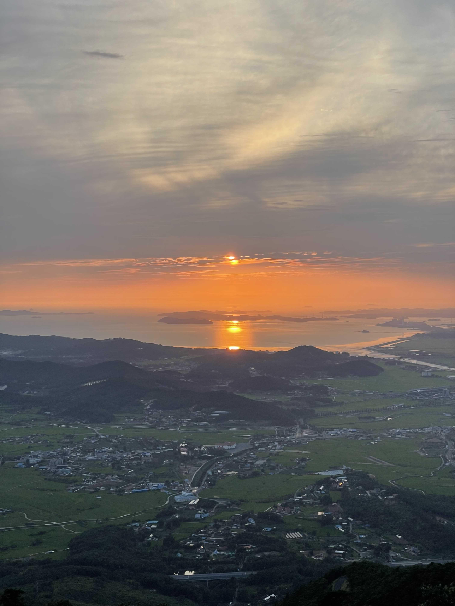 옥마산 전망대 노을감상