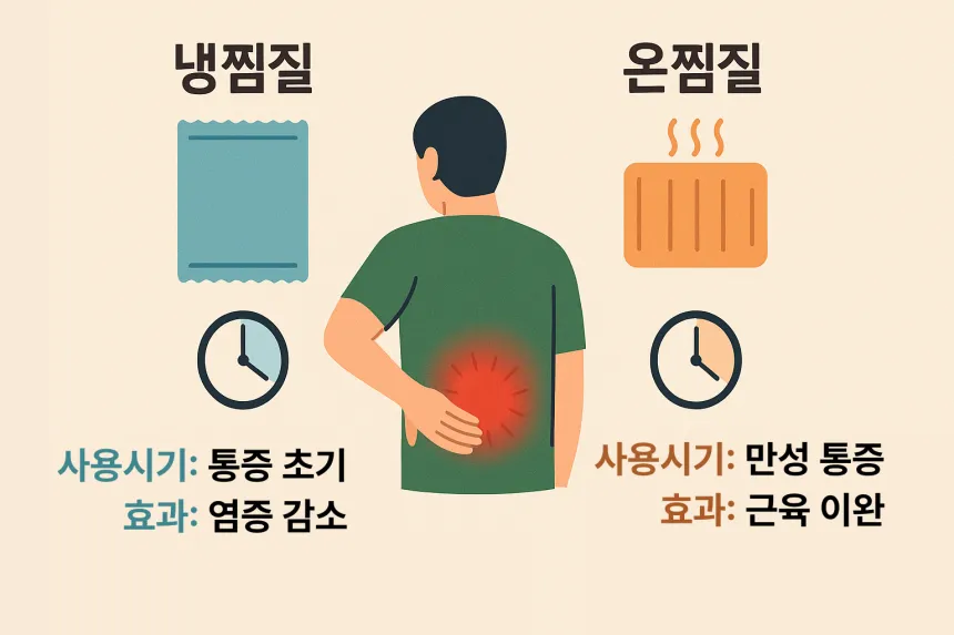 허리 근육통 빨리 푸는 법