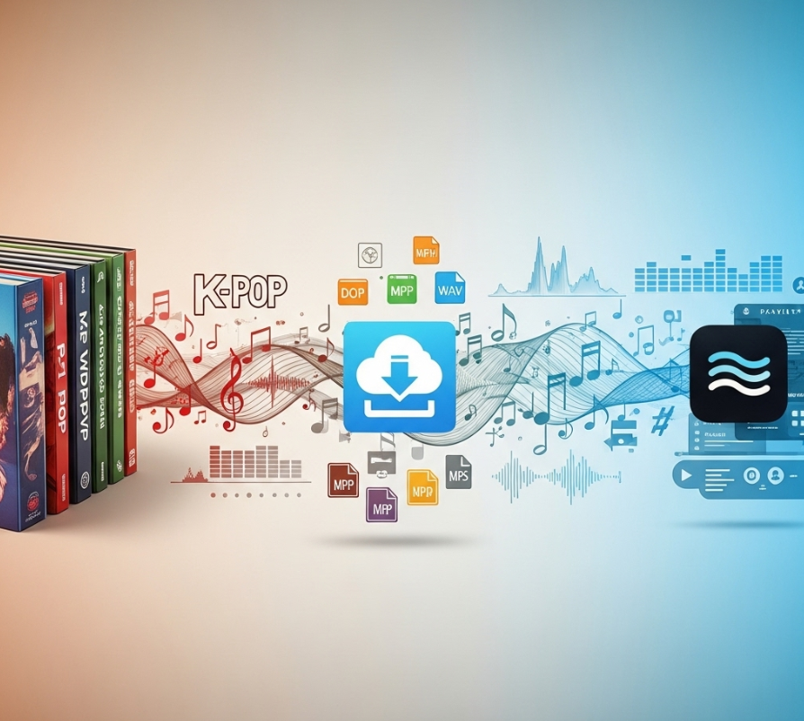 K-pop 음반 시장의 변화 (피지컬 앨범, 디지털 다운로드, 스트리밍)