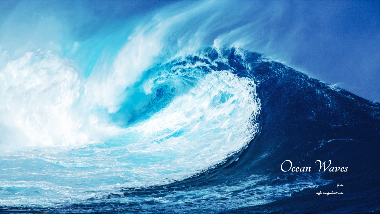 11 거센 파도 C - Ocean Waves 파도배경화면