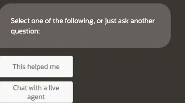 Oracle Cloud Chat Support