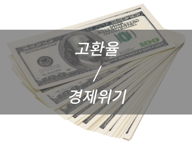 머니트리, 돈되는이야기, 고환율, 고환율정책, 고환율과경제위기