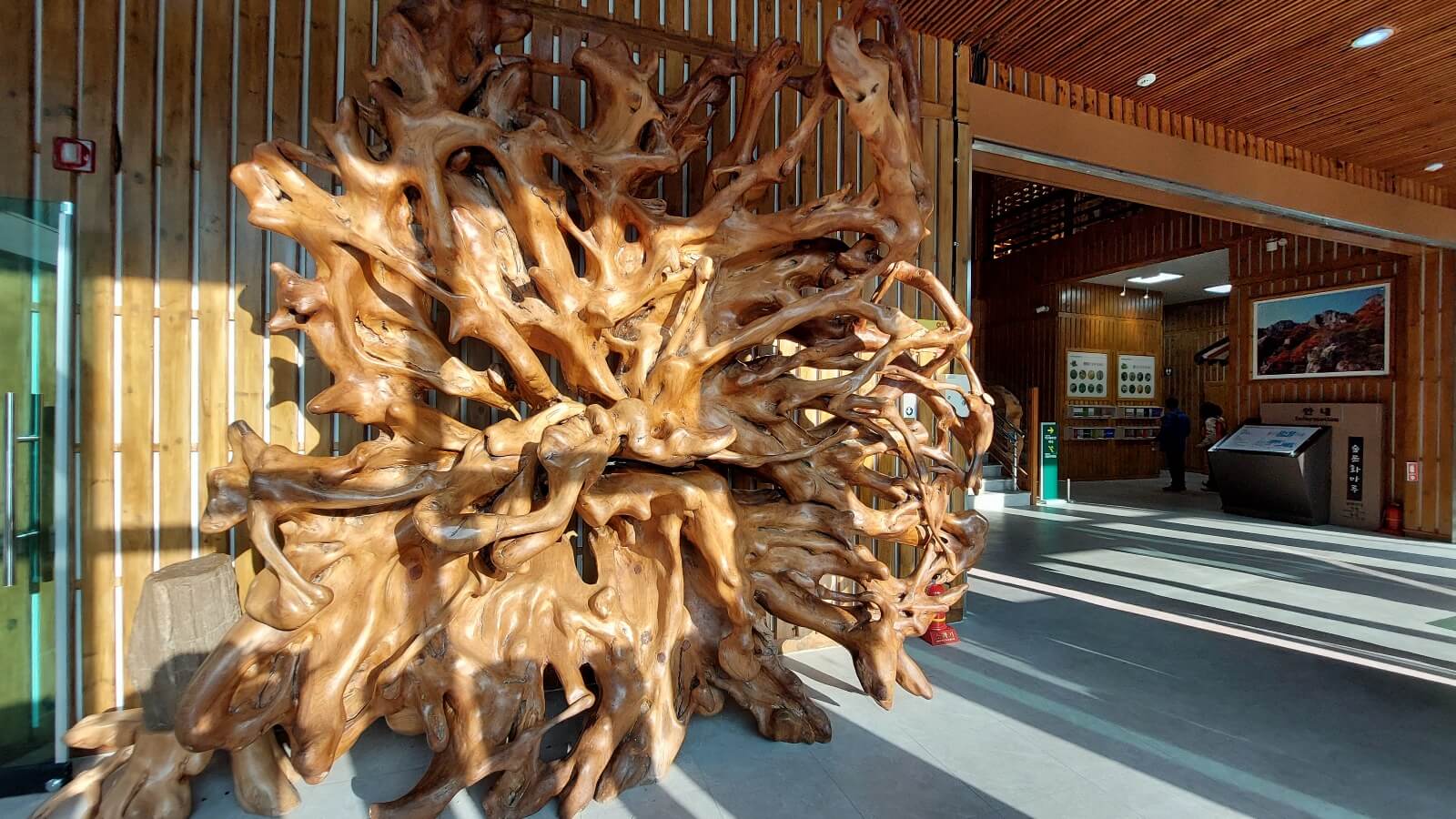 대아수목원 뿌리공예작품