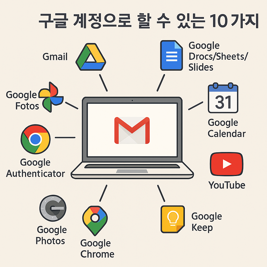 여러갈래로 뻗어있는 구글의 핵심 기능들