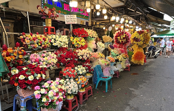 동남아 꽃시장