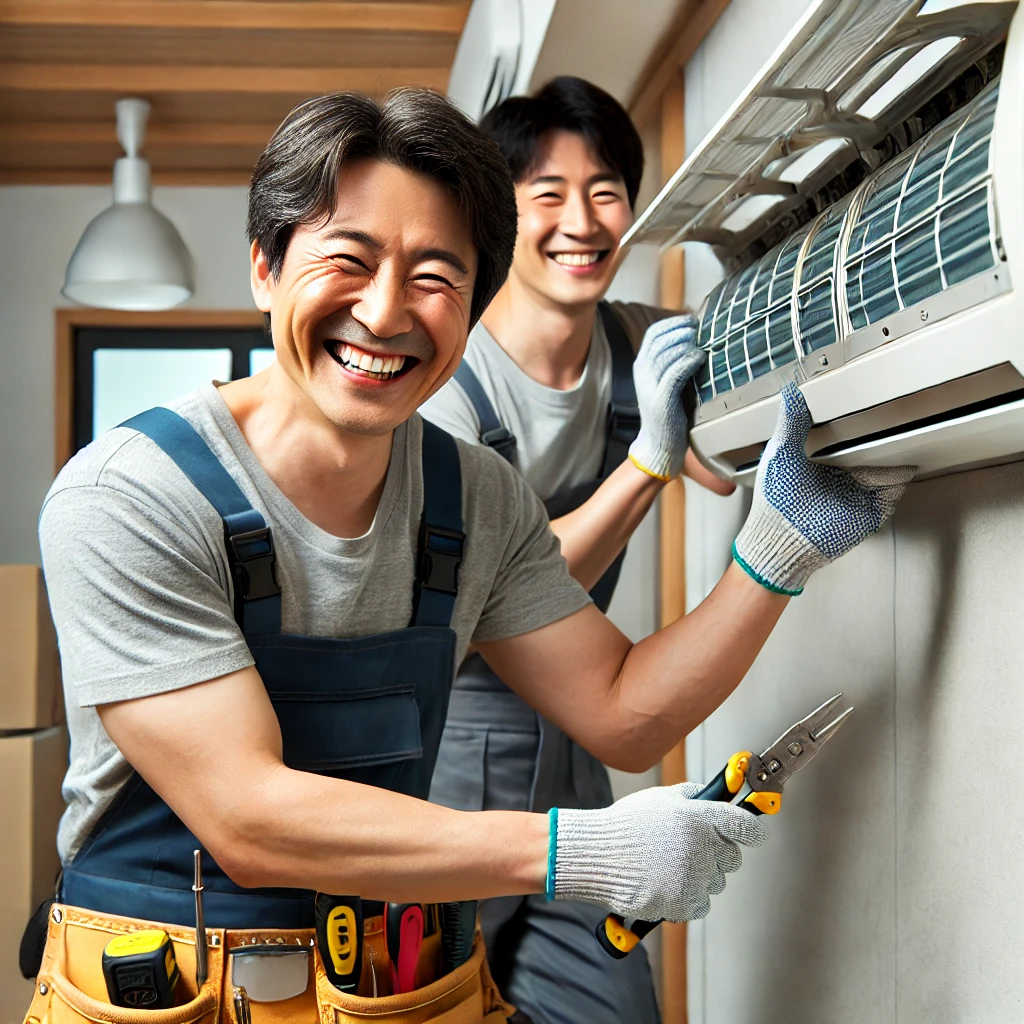 중년의 HVAC 전업 도전 이미지