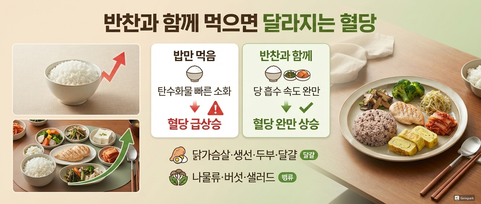 반찬과 함께 먹으면 달라지는 혈당