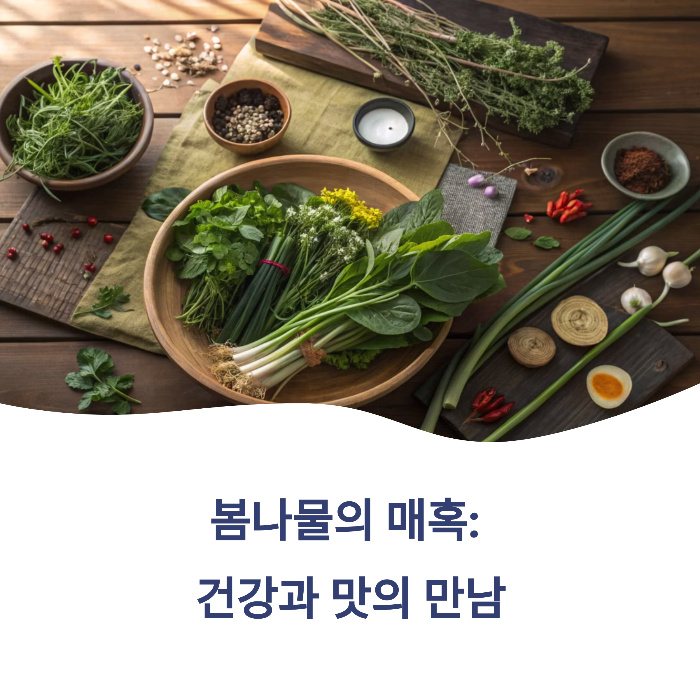 봄나물, 그냥 데쳐 먹지 마세요! 이 조합이 꿀맛