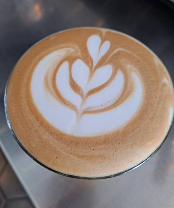 라떼아트 밀어넣기