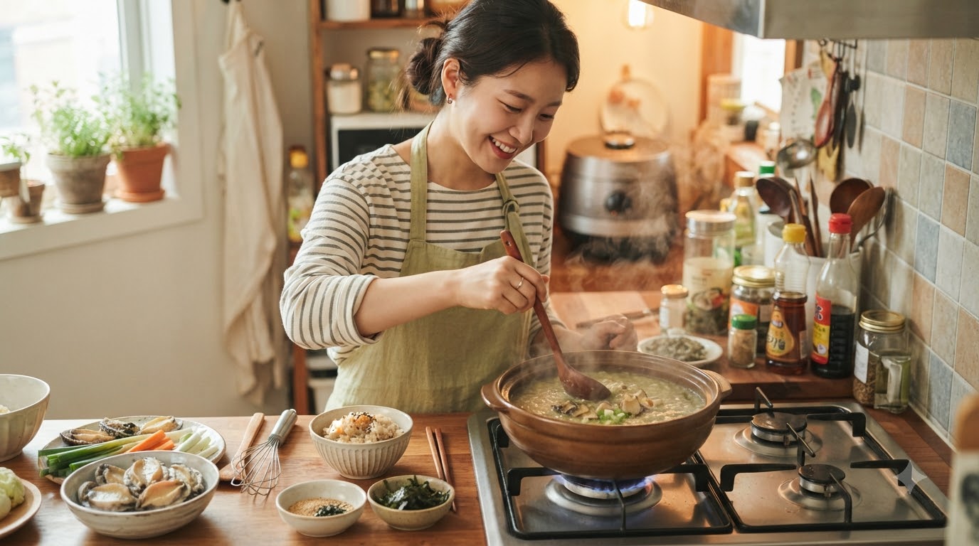 전복죽 끓이는법|고소하고 부드러운 황금레시피