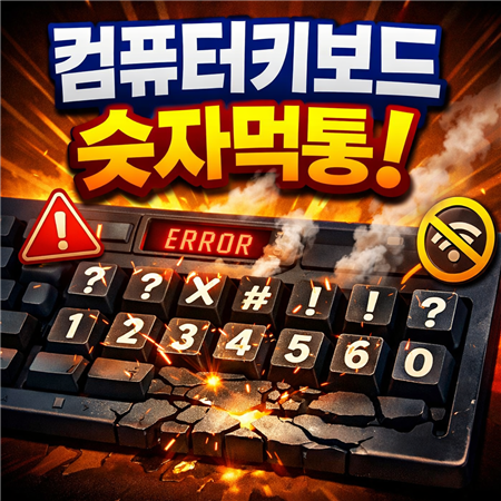 컴퓨터 키보드 숫자먹통