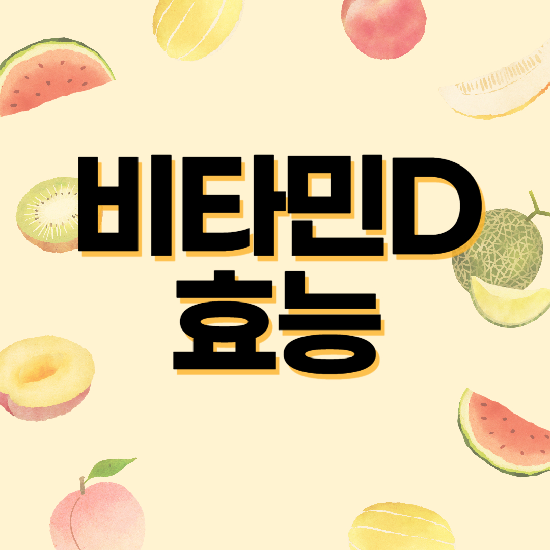 비타민D 효능