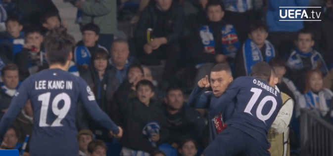 PSG 챔스 8강진출 이강인 도움기록