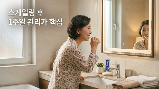 스케일링 후 올바른 양치 방법