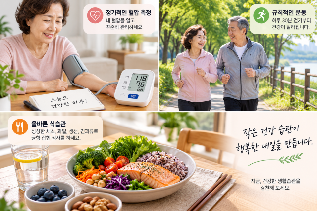 혈압 관리와 운동 등 뇌졸중 예방 생활 습관