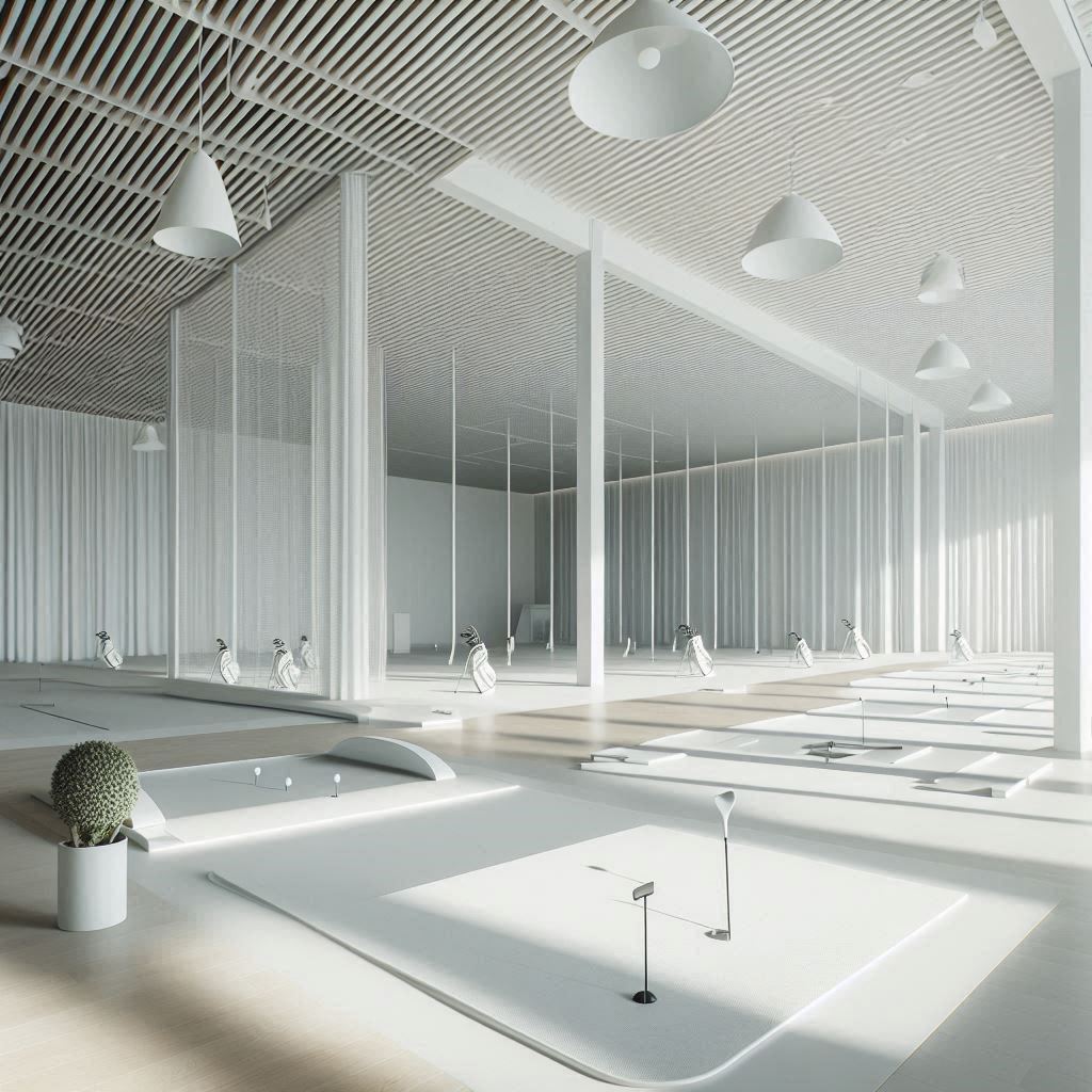 실내골프연습장 배경