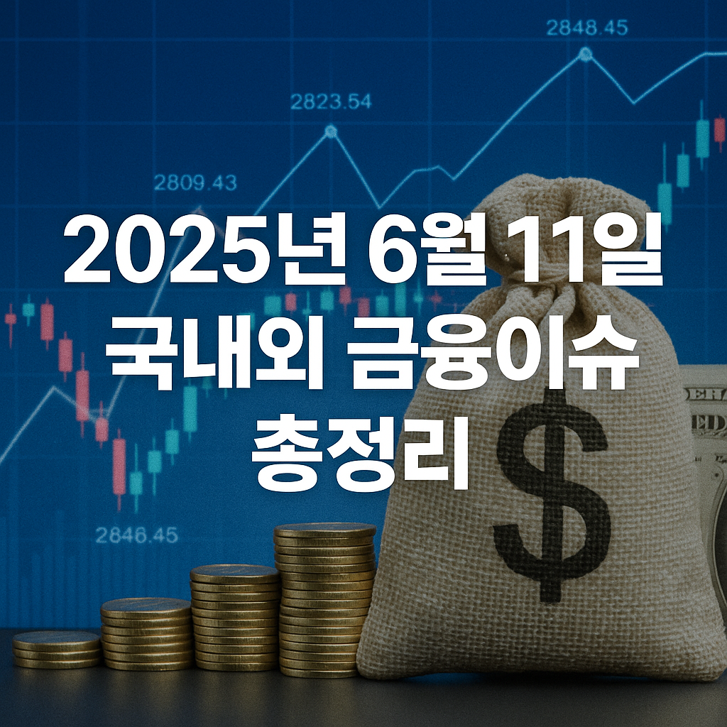 2025년 6월 11일 국내외 금융시장 이슈 총정리