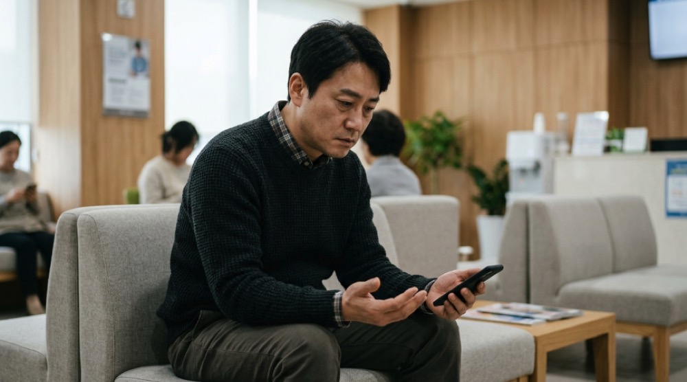 손바닥 변화 확인