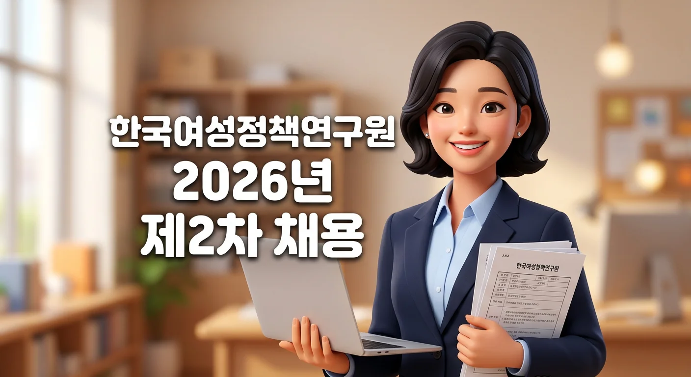 한국여성정책연구원 채용 정보, 2026년 제2차