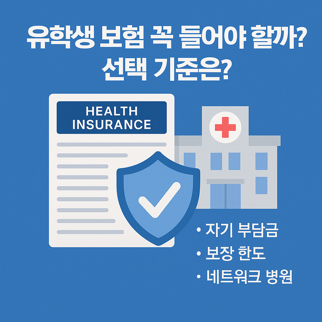 유학생 보험 꼭 들어야 할까 (선택 기준)
