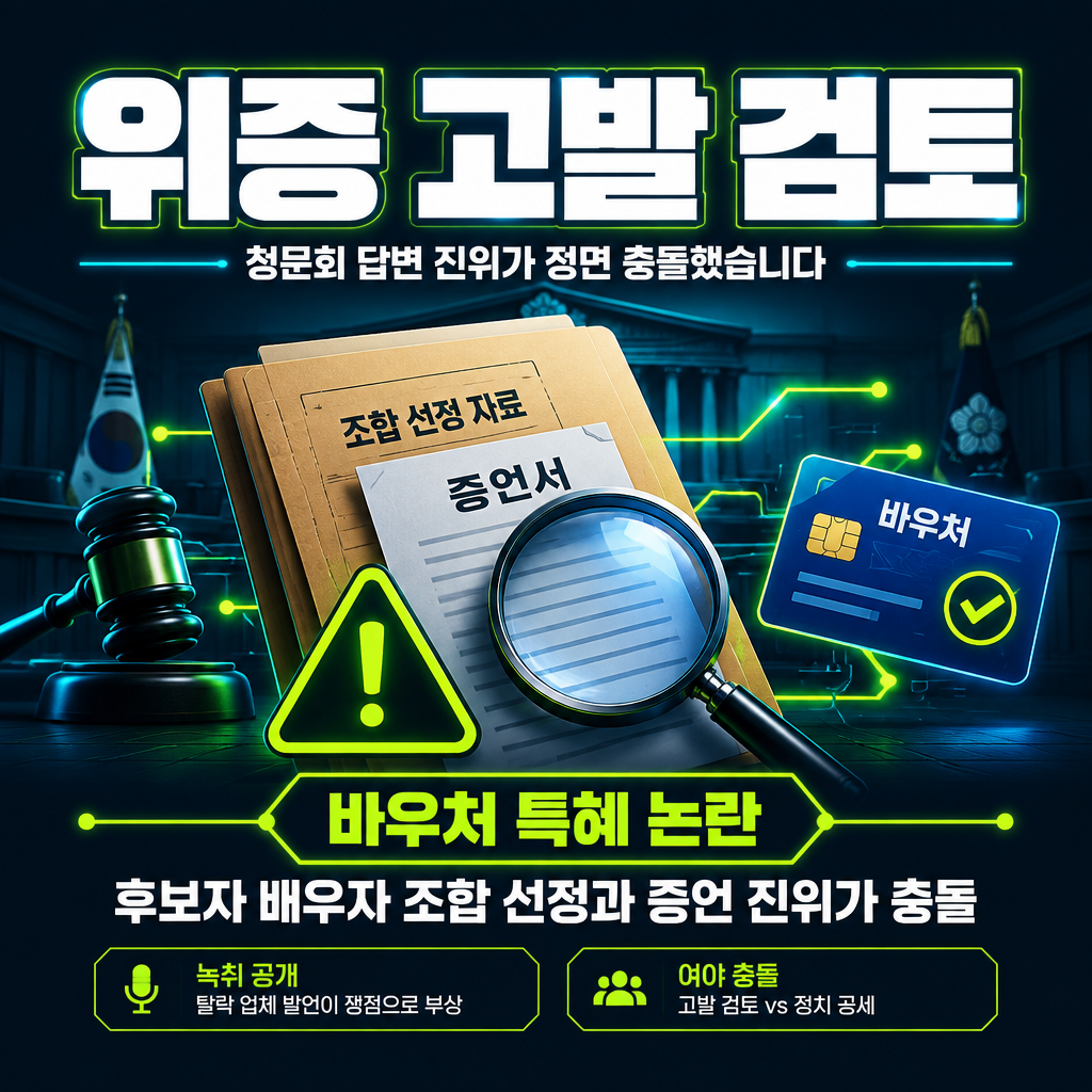위증 고발 검토