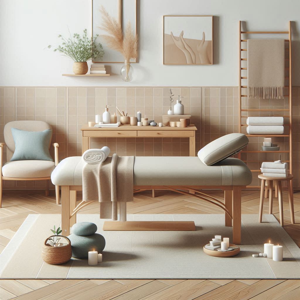 피부,체형관리 샵 배경