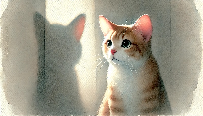 고양이가 벽이나 허공을 바라볼 때: 유령을 보는 걸까?