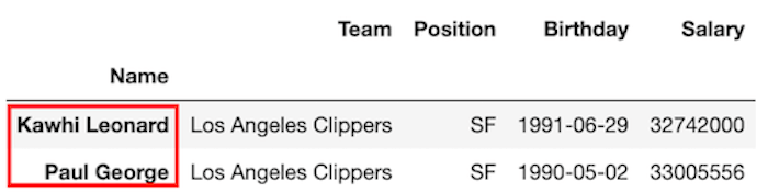 데이터프레임 조회4