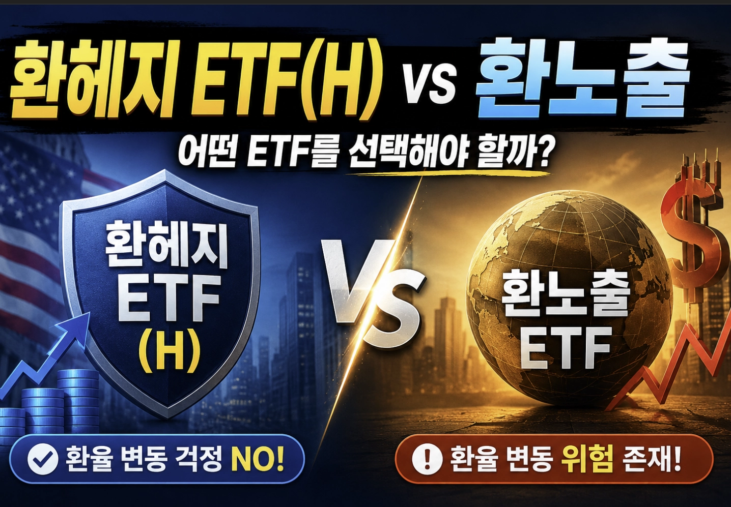 환헤지 ETF(H) vs 환노출, 고환율 시대에 당신의 수익률