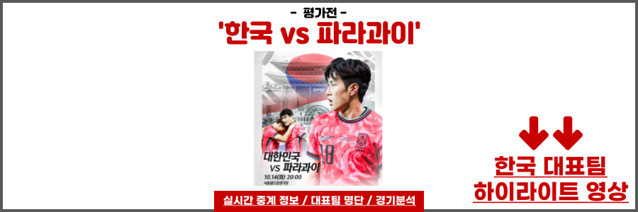 한국 파라과이 축구