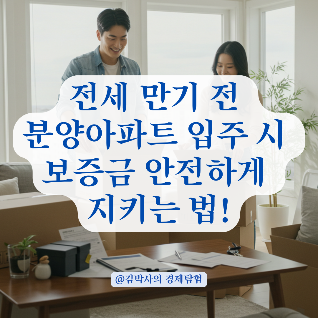 전세 만기 전인데 분양아파트 입주해야 한다면? 기존 보증금 보호법 총정리.