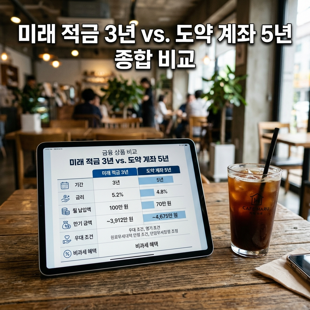청년미래적금과 청년도약계좌 혜택 비교표