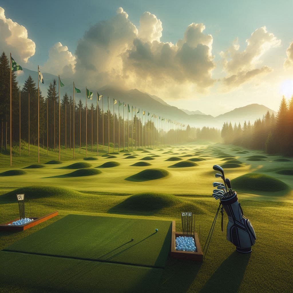 실외골프연습장 배경