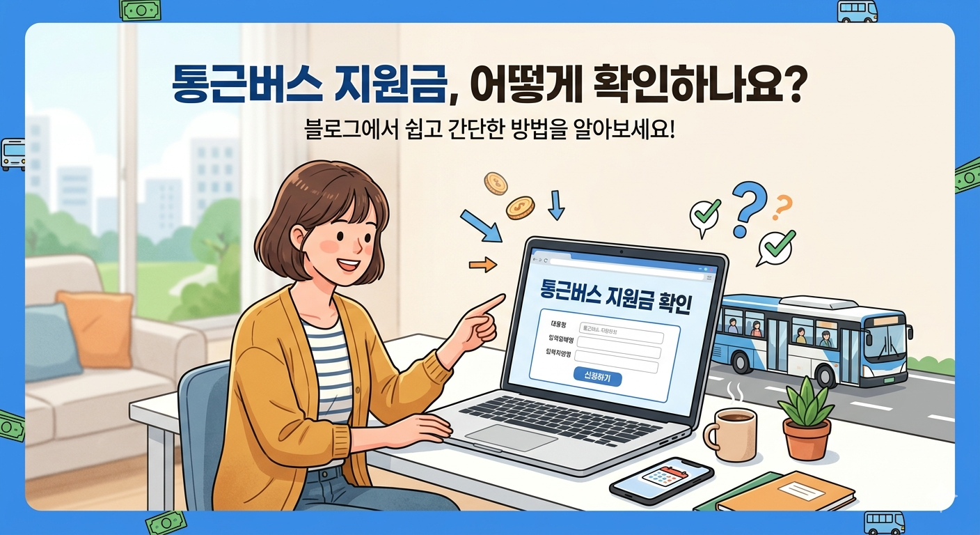 통근버스 중소기업 지원금 확인방법