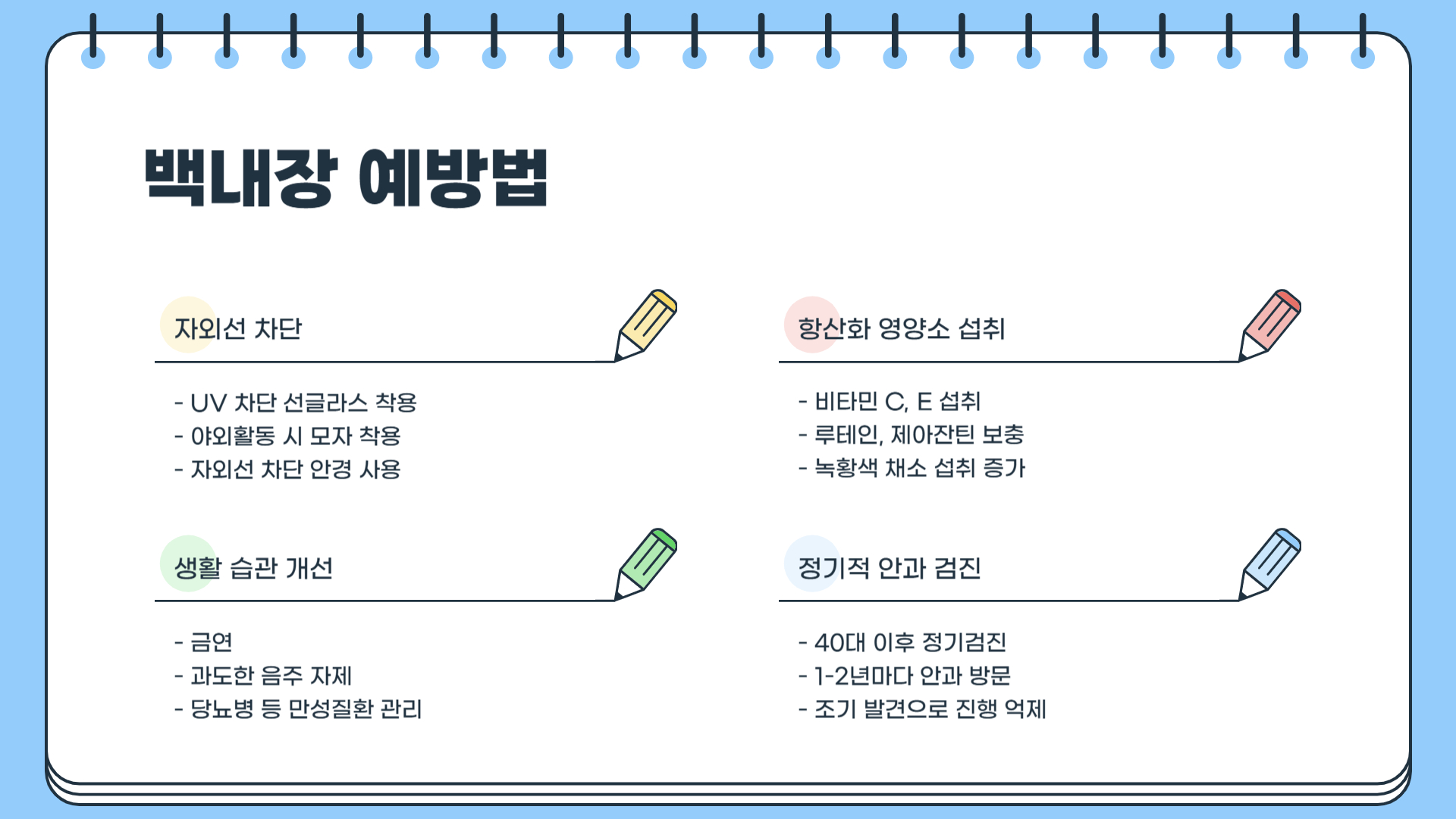 백내장 증상 치료
