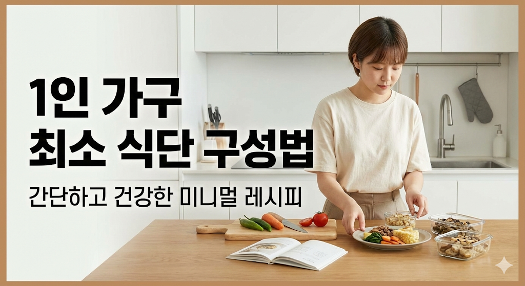 1인 가구를 위한 최소 식단 구성법