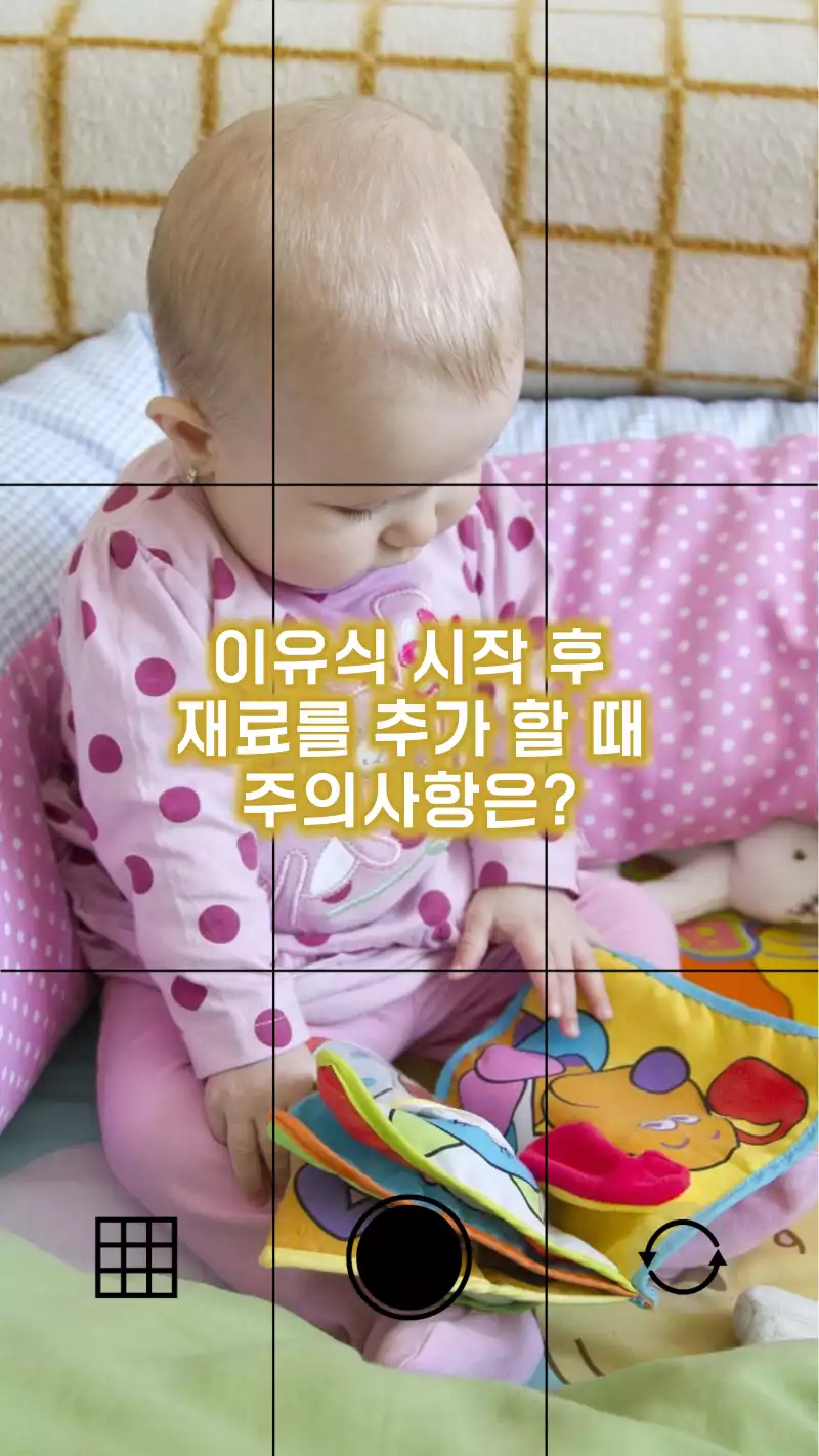 이유식 시작 후 재료 추가 주의사항