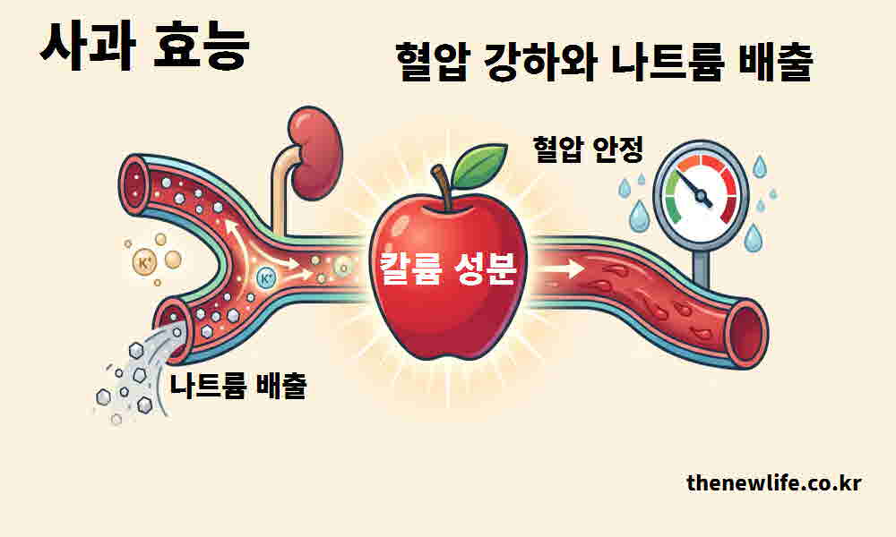 사과 효능 혈압 강하 나트륨 배출
