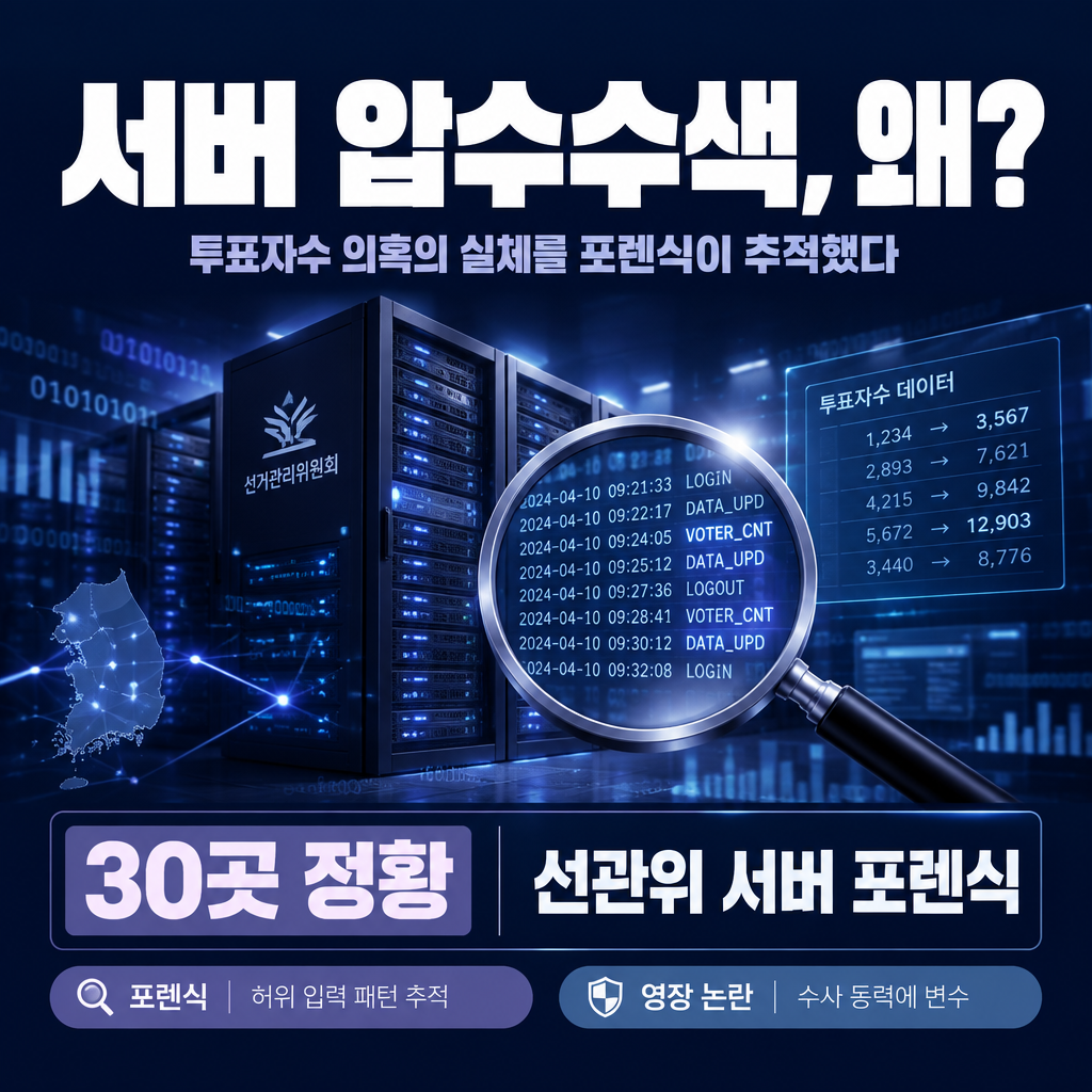 서버 압수수색, 왜?