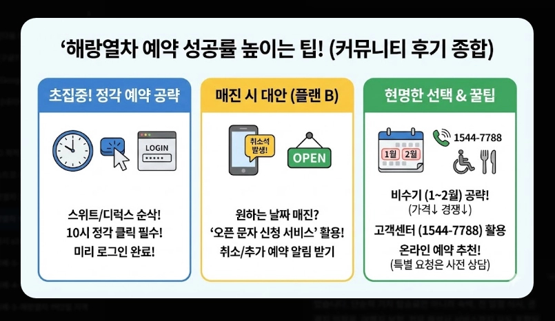 해랑열차 1박2일 가격 [코스별 차이] 예약 꿀팁 및 객실 서비스 포함 내역 정리