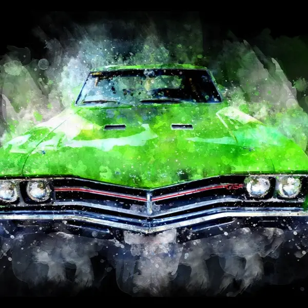 초록색-자동차-전면부