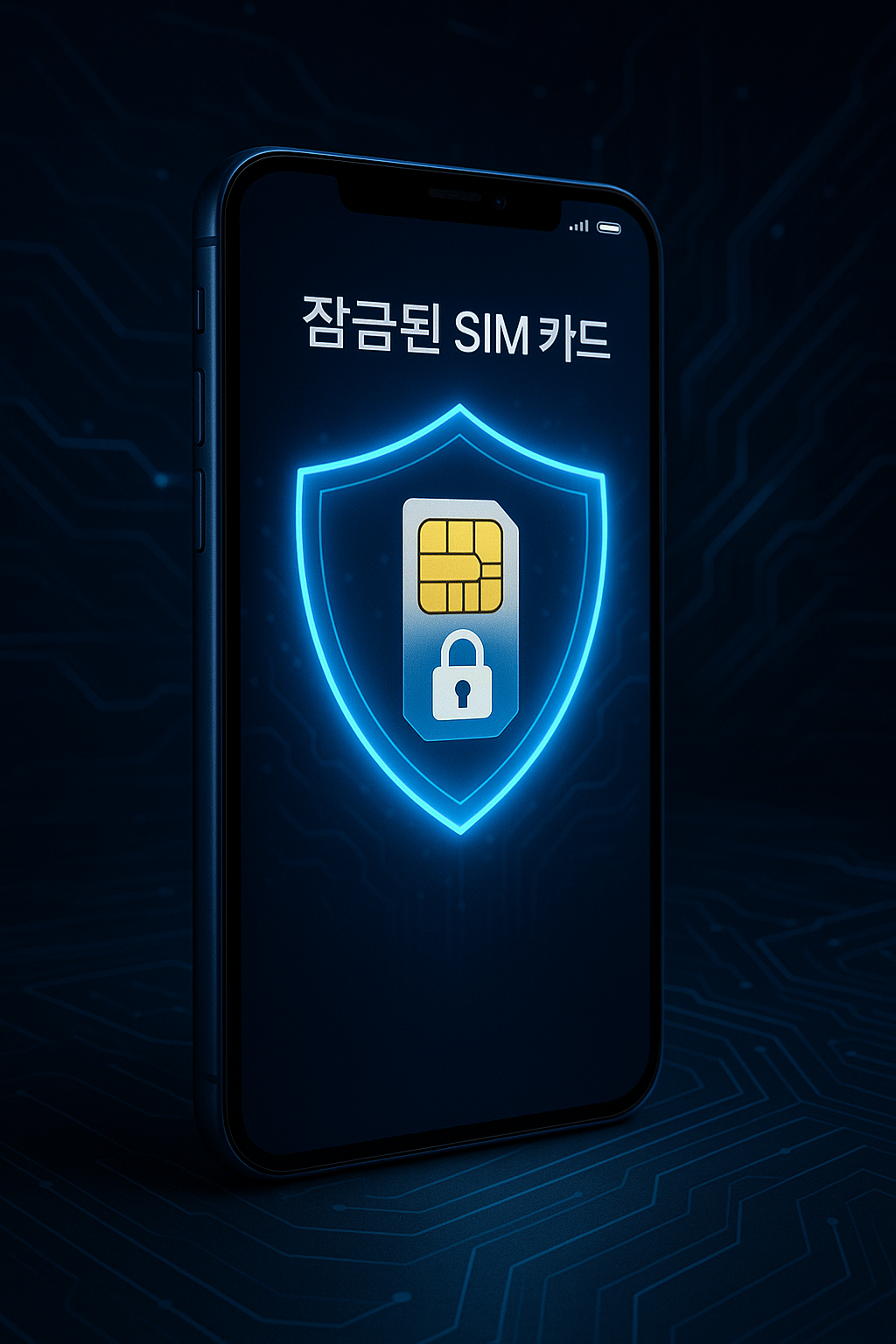 유심 보호의 보안성을 시각화한 AI 이미지