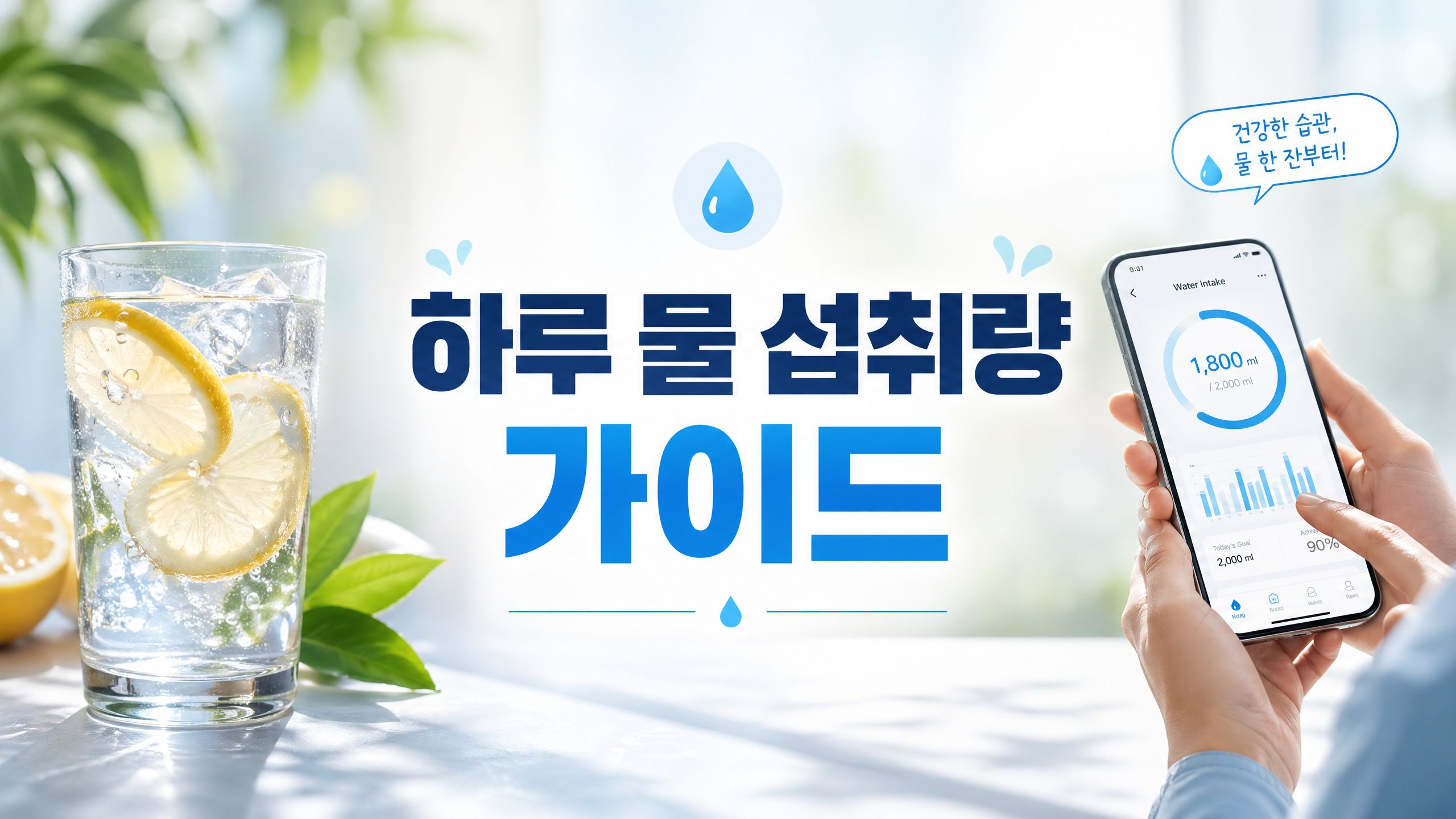 하루 물 섭취량