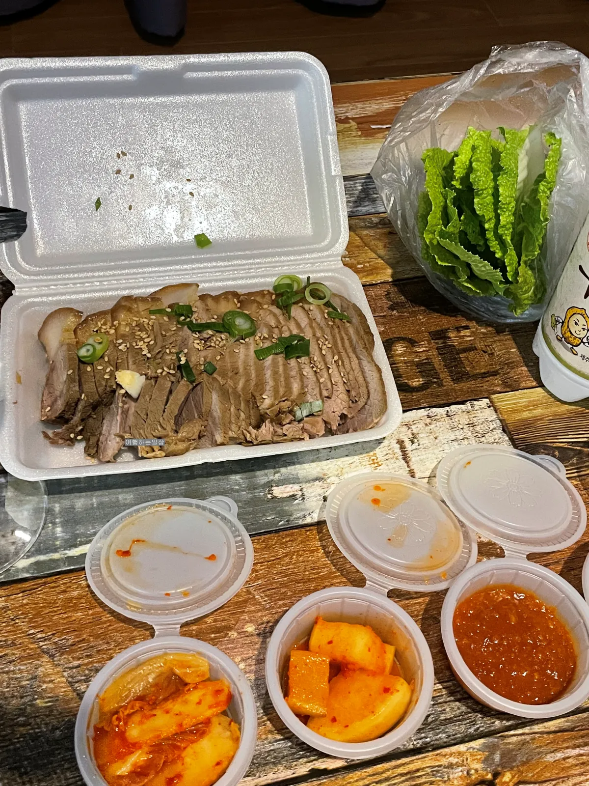제주-스누피가든-거문오름-근처-고모네돔베-고기국수-맛집-돔베고기-포장후기