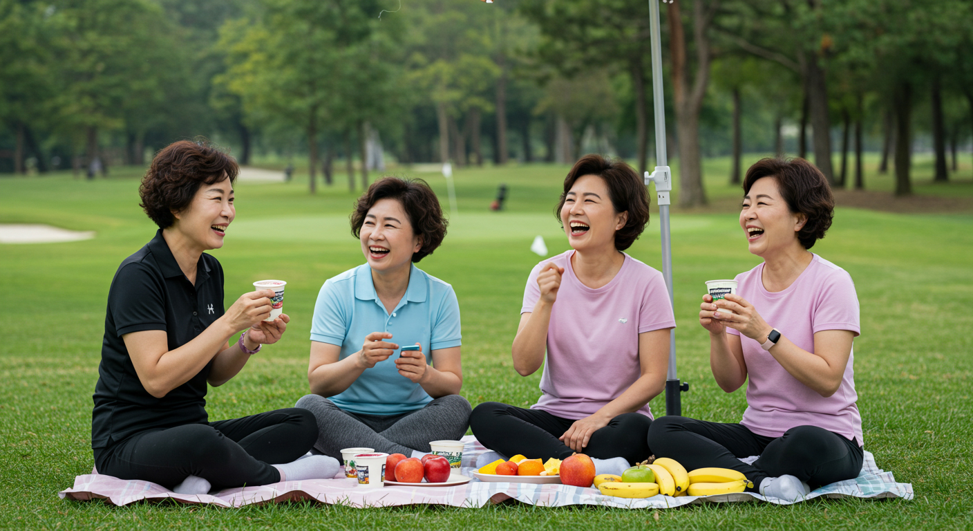 갱년기파크골프 후 휴식