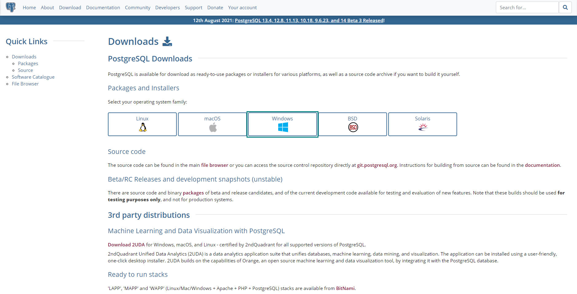포스트그레-다운로드-웹사이트
