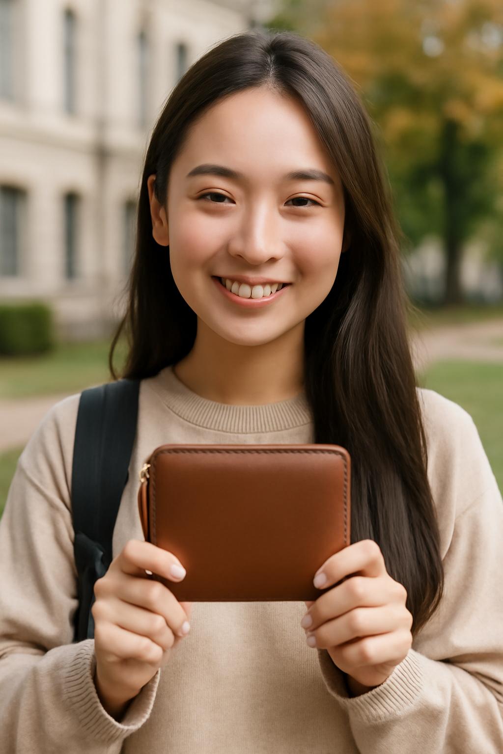 대학생 지갑 여자
