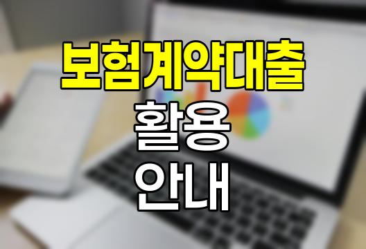 한화손해보험 보험계약대출 활용법